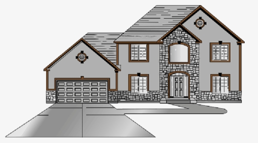 House, Building, Architecture, Outside, Windows, Home - Two Story House Clipart, HD Png Download, Free Download