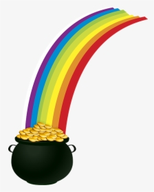 Rainbow And Pot Of Gold Clipart, HD Png Download, Free Download