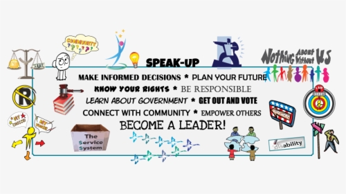 Speak Up, Make Decisions, Plan Your Future, Know Your - Cartoon, HD Png Download, Free Download