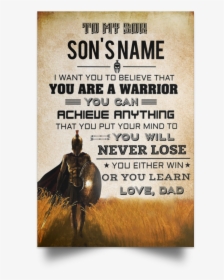 Spartan Poster To My Son, HD Png Download, Free Download