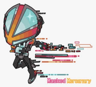 Neon Ninja Masked Mercenary, HD Png Download, Free Download