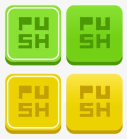 Flat Shaded Minimal Game Ui Button - Game Ui Buttons Flat, HD Png Download, Free Download