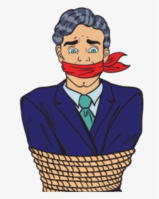 Man Tied Up Clipart, HD Png Download, Free Download