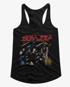 Retro Bon Jovi Racerback Tank Top - Bon Jovi Band T Shirt, HD Png Download, Free Download