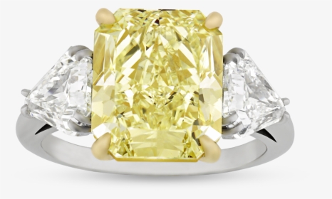 Fancy Yellow Diamond Ring, - Yellow Diamond Carat, HD Png Download, Free Download