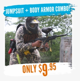 Camouflage Jumpsuit Body Armor Combo - Shoot Rifle, HD Png Download, Free Download