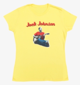 Ladies Yellow Curious Jack Tee - Luge, HD Png Download, Free Download