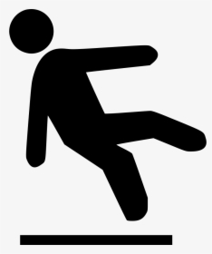 Falling Off Ice - Falling Icon Black Png, Transparent Png, Free Download