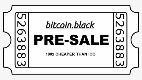 Bitcoin Black Pre Sale Altcoins - Safety Signs, HD Png Download, Free Download
