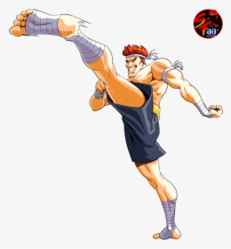Street Fighter Sagat Kick, HD Png Download, Free Download