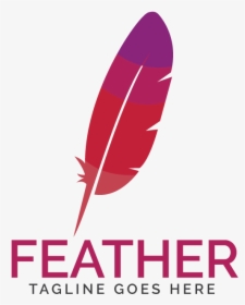Feather Elegant Pen Logo - Graphic Design, HD Png Download, Free Download