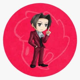 Miles Edgeworth - Cartoon, HD Png Download, Free Download