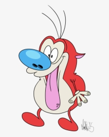 Felt Like Drawing Stimpy - Cartoon, HD Png Download, Free Download