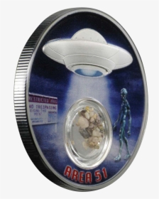 Area 51 With Earth Of Area 51 -1 Oz Silver Proof Locked - Silver Medal, HD Png Download, Free Download