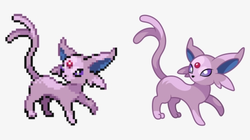 V0jelly"s Rarely Used Art Blog Pokémon Sprite Vector - Espeon Sprite, HD Png Download, Free Download