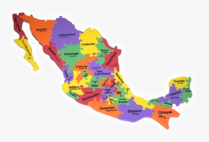 Mapa De Mexico Rompecabezas, HD Png Download, Free Download