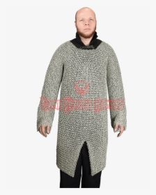 Flat Ring Wedge Riveted Chainmail Hauberk - Woolen, HD Png Download, Free Download