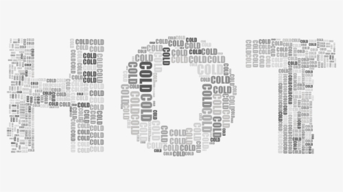 This Free Icons Png Design Of Hot And Cold Typography - Circle, Transparent Png, Free Download
