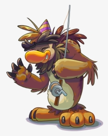 Puffle Party 2015 Sasquatch With Fishing Pole - Club Penguin Sasquatch, HD Png Download, Free Download