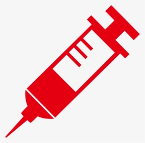 Vector Syringe Red Medical Symbol - Clipart Syringe, HD Png Download, Free Download