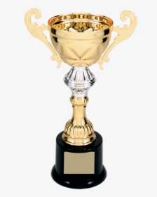 Gold Metal Corporate Cup Trophy On A Black Marble Base, HD Png Download, Free Download
