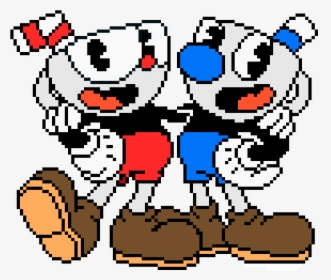 Drawing Cuphead And Mugman, HD Png Download, Free Download