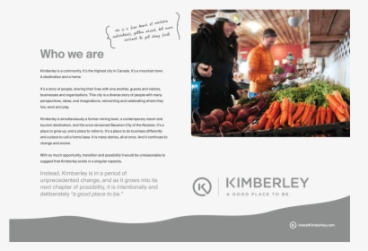 Who We Are Kimberley Is A Community - Kimberley, HD Png Download, Free Download