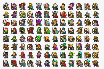 Rpg Pixel Art Characters, HD Png Download, Free Download