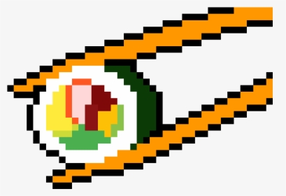 Sushi, With Chopsticks - Pixel Art Roblox Gif, HD Png Download, Free Download