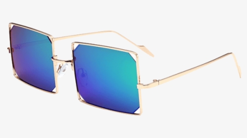 Womens Mirrored Rectangle Lens Sunglasses, HD Png Download, Free Download