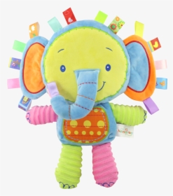 5 Styles Baby Toddler Rattles Toys Appease Doll Plush - Elephant Happy Monkey, HD Png Download, Free Download