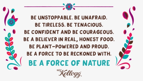 Will Keith Kellogg , Png Download - Force Of Nature Kellogg's, Transparent Png, Free Download