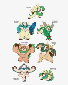 Chesnaught Variants, HD Png Download, Free Download