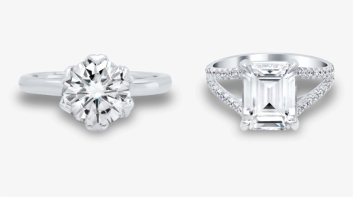 Moissanite Engagement Rings - Engagement Ring, HD Png Download, Free Download