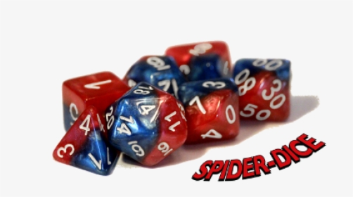 Gkg531 - Spider Dice - Halfsies - 7 Die Set Chessex - Spider Dice, HD Png Download, Free Download