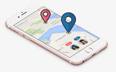 Map Clipart Gps Tracking - Global Positioning System In Phones, HD Png Download, Free Download
