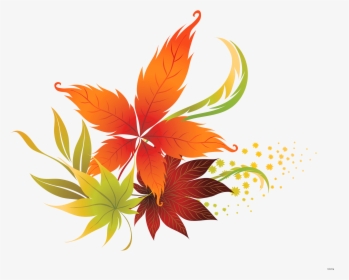 Leaves Clipart 7 Leaves - Transparent Background Fall Leaves Clipart, HD Png Download, Free Download