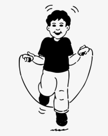 Jump Rope Clipart Black And White, HD Png Download, Free Download
