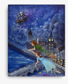 Fine Art Canvas Reproduction - Poster Peter Pan Wendy, HD Png Download, Free Download