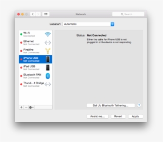 Os X Network Preferences - Won T Airdrop Work, HD Png Download, Free Download