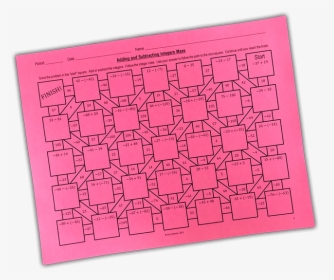 This Is A Fun Way For Your 6th, 7th, Or 8th Grade Math - Paper, HD Png Download, Free Download