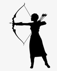 Woman Artemis Arrow Free Photo - Transparent Archery Silhouette, HD Png Download, Free Download