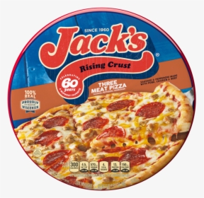 Jack"s Rising Crust Three Meat Frozen Pizza 27 Oz - Jack's Pizza Fries, HD Png Download, Free Download