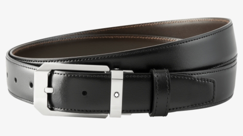 Cinturon Ejecutivo Reversible Negro Marron Cortado - 116579 Montblanc, HD Png Download, Free Download