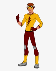 Robin Drawing The Flash - Kid Flash From Young Justice, HD Png Download, Free Download