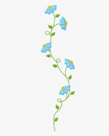 Easter Flower Border Clipart Clip Art Ch - Clipart Flower Vertical Border, HD Png Download, Free Download