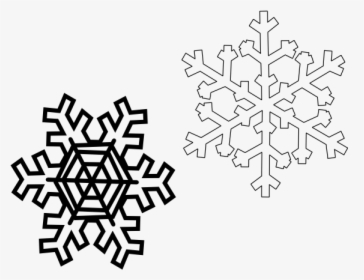 Snowflake-template - Snow Svg, HD Png Download, Free Download