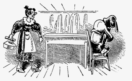 Vector Caricature Of A Woman Arguing With Her Husband - Wilhelm Busch Schneider Böck, HD Png Download, Free Download