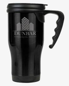 Gloss Black Stainless Steel Travel Mug With Handle, HD Png Download, Free Download