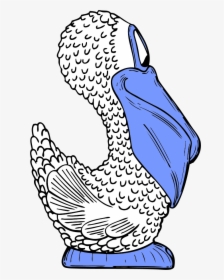 Bird Pelican Comic Cartoon - Pelican, HD Png Download, Free Download